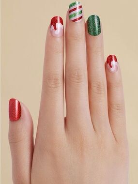 Kleo Kolor LED Gel Nail Strips - Jingle Belle